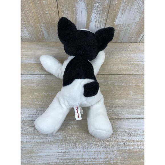 Aurora Flopsie - 12" French Bulldog Puppy Plush Stuffed Animal Toy Black & White - Picture 8 of 8